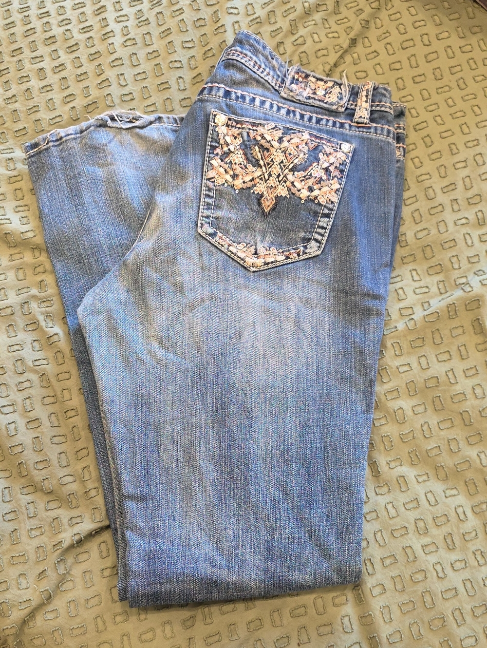 Grace In LA Embellished Boot Cut